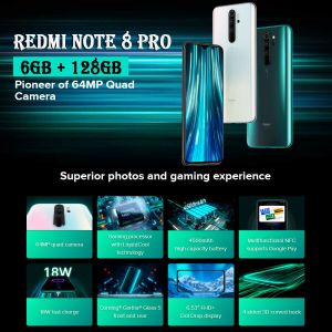 I buy טלפונים Xiaomi Redmi Note 8 Pro 6GB + 128GB Global Version 6.53” 64MP Quad Rear Camera