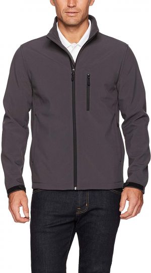 Amazon Essentials Men&#039;s Water-Resistant Softshell Jacket