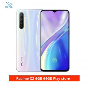 realme X2  6G 64G  Snapdragon 730G 64MP Camera 6.4&#039;&#039; Full Screen NFC OPPO Cellphone VOOC 30W Fast Charger Moblie Phone