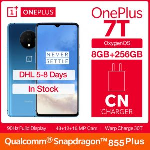 In Stock 2019 Global ROM OnePlus 7T 8GB 256GB Smartphone Snapdragon 855 Plus 6.55” Screen AMOLED 90Hz 30W 3800mAh Smartphone hot