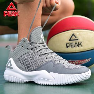 I buy נעליים PEAK Men Streetball Master Basketball Shoes Breathable Anti-slip Wearable Basketball Sneakers Rebound Gym Outdoor Sports Shoes