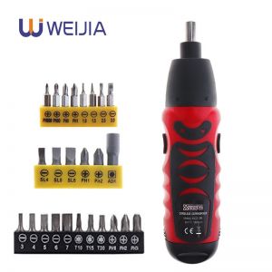 I buy כלי עבודה Mini Electric Screwdriver Battery Operated Cordless Screw Driver Drill Tool Set Bidirectional Switch With 11pcs or 14pcs Screws