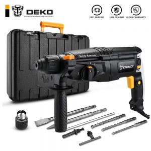 I buy כלי עבודה DEKO GJ181 220V 26mm 4 Functions AC Electric Rotary Hammer with BMC and 5pcs Accessories Impact Drill Power Drill Electric Drill
