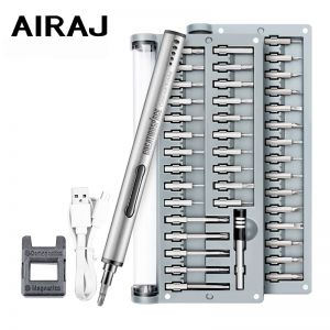 AIRAJ Precision Electric Screwdriver with Magnetic 55 In One Set Home Smart Home Appliance Mobile Phone Manual Repair Tool
